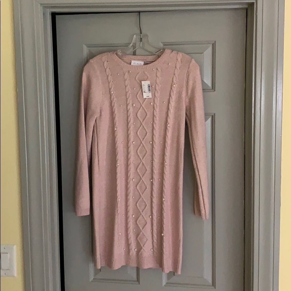 Kids Pink Dress with pearls. TAG STILL ON!!